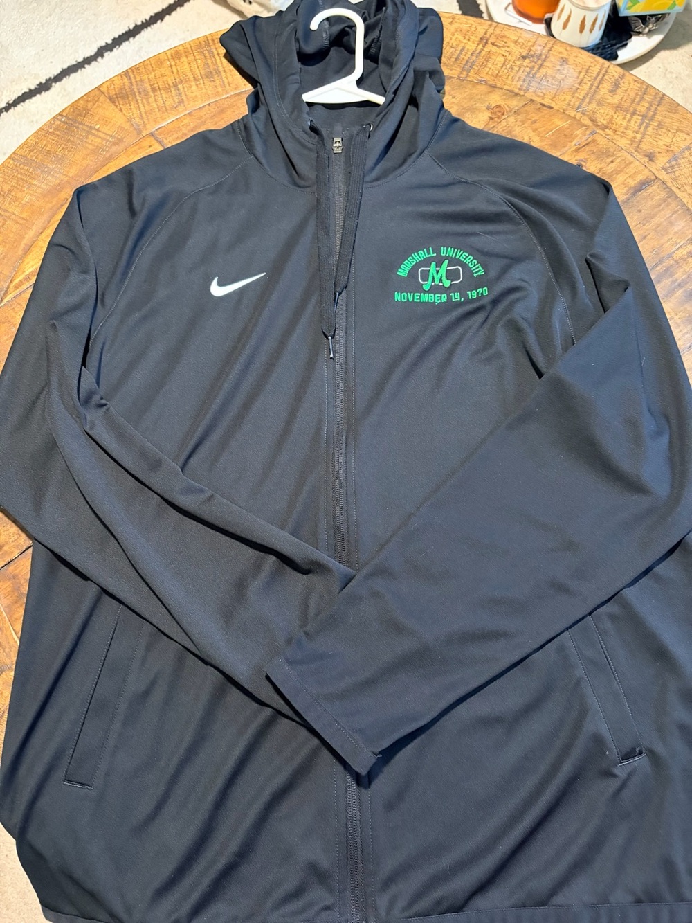 Nike Black Full-Zip Marshall University Thundering Herd Jacket